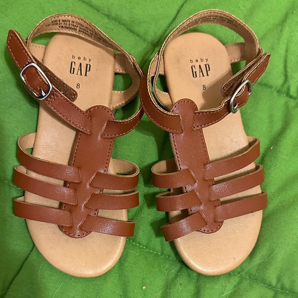 GAP Brown Strappy Kids Sandals